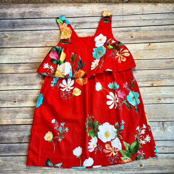 Zara Girls Tropical Floral Dress - Picture 8 of 9